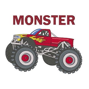 Truck Monster - Machine Embroidery Design