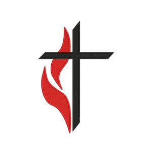 Large Methodist Cross - Machine Embroidery Designs