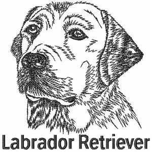 Labrador Retriever - Machine Embroidery Design