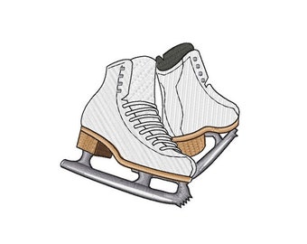 Ice Skates - Machine Embroidery Design