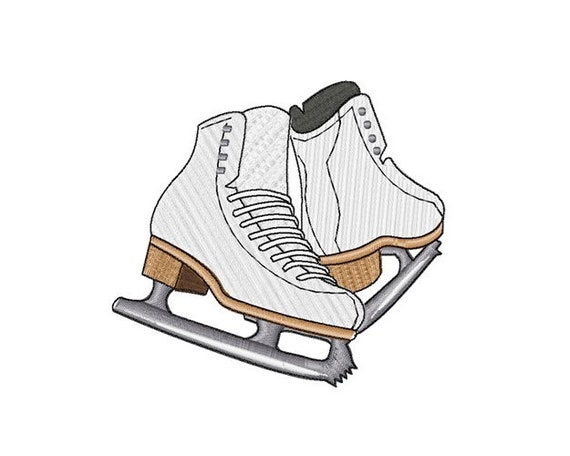 Ice Skates Machine Embroidery Design