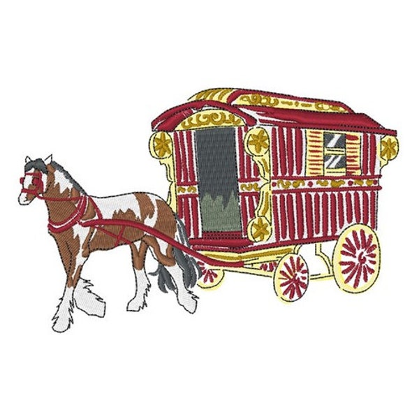 Gypsy Wagon - Machine Embroidery Design