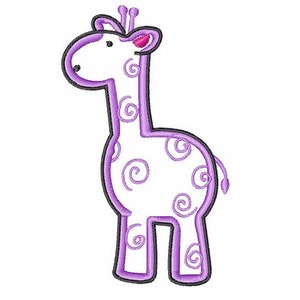Giraffen Applikation - Stickdatei für die Stickmaschine