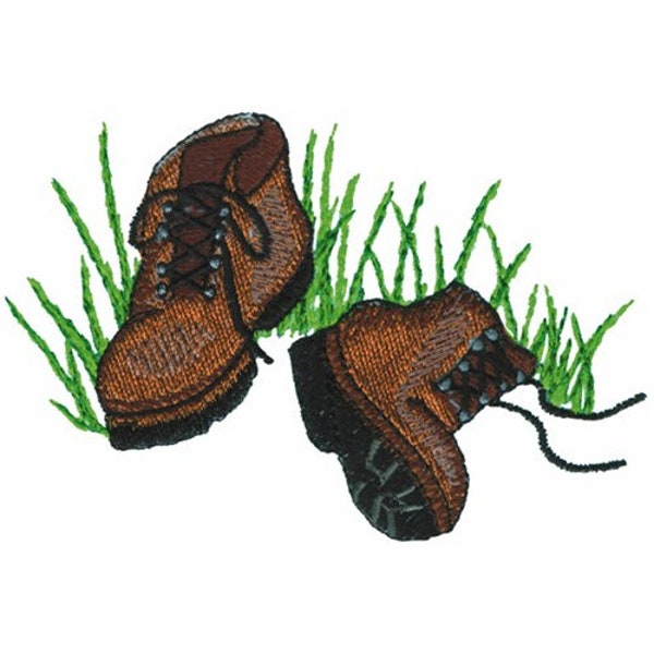Hiking Boots - Machine Embroidery Design