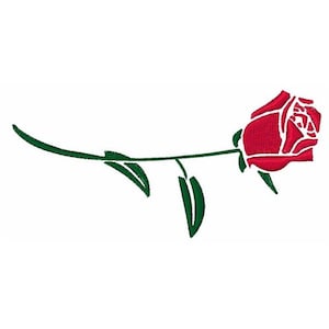 Single Rose - Machine Embroidery Design