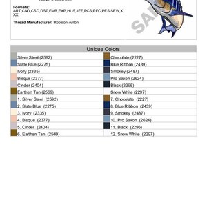 Blue Marlin Machine Embroidery Design - Etsy