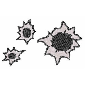 Bullet Holes - Machine Embroidery Design