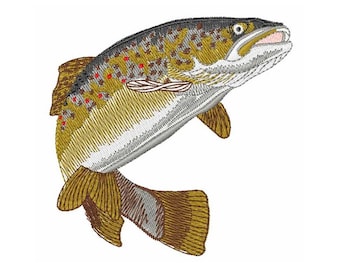 Brown Trout - Machine Embroidery Design