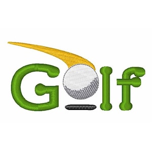 Golf - Machine Embroidery Design