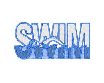 Swim - Machine Embroidery Design