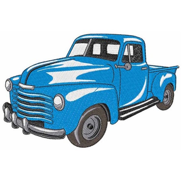 Classic Truck Md - Machine Embroidery Design