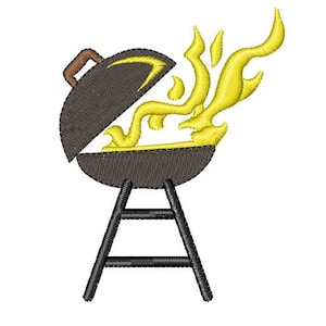 Bbq Grill - Machine Embroidery Design
