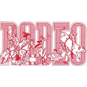 Rodeo Logo - Machine Embroidery Design