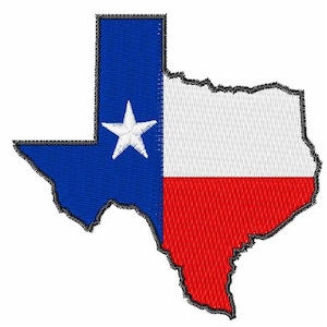 Texas State - Machine Embroidery Design