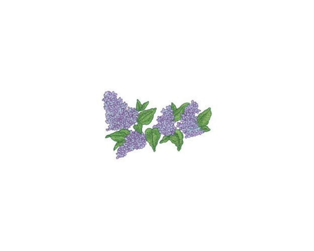 Lilac Flowers - Machine Embroidery Design - Etsy