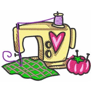 Sewing Machine - Machine Embroidery Design