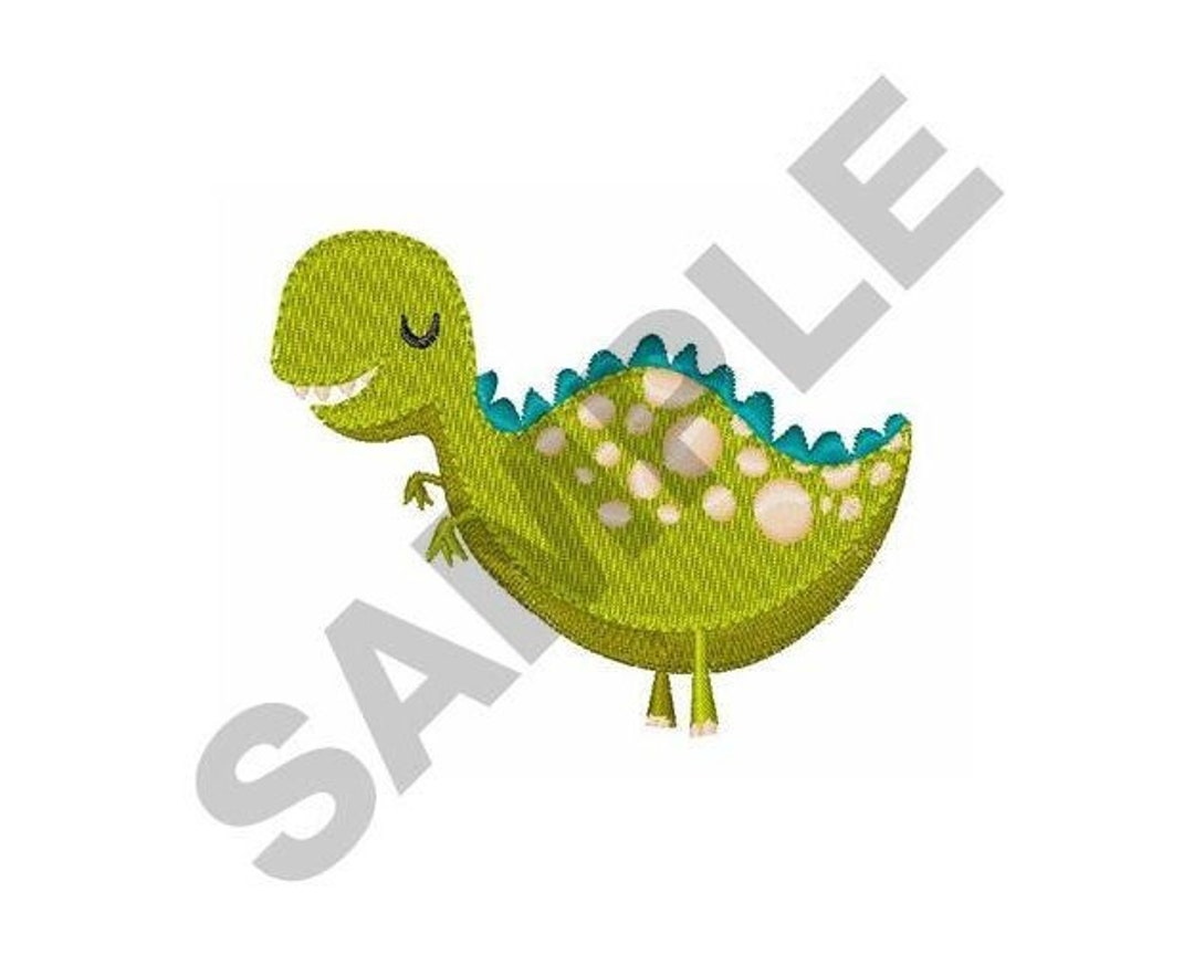 Dinosaur Machine Embroidery Design Etsy