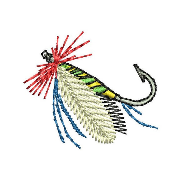 Small Fishing Fly - Machine Embroidery Design