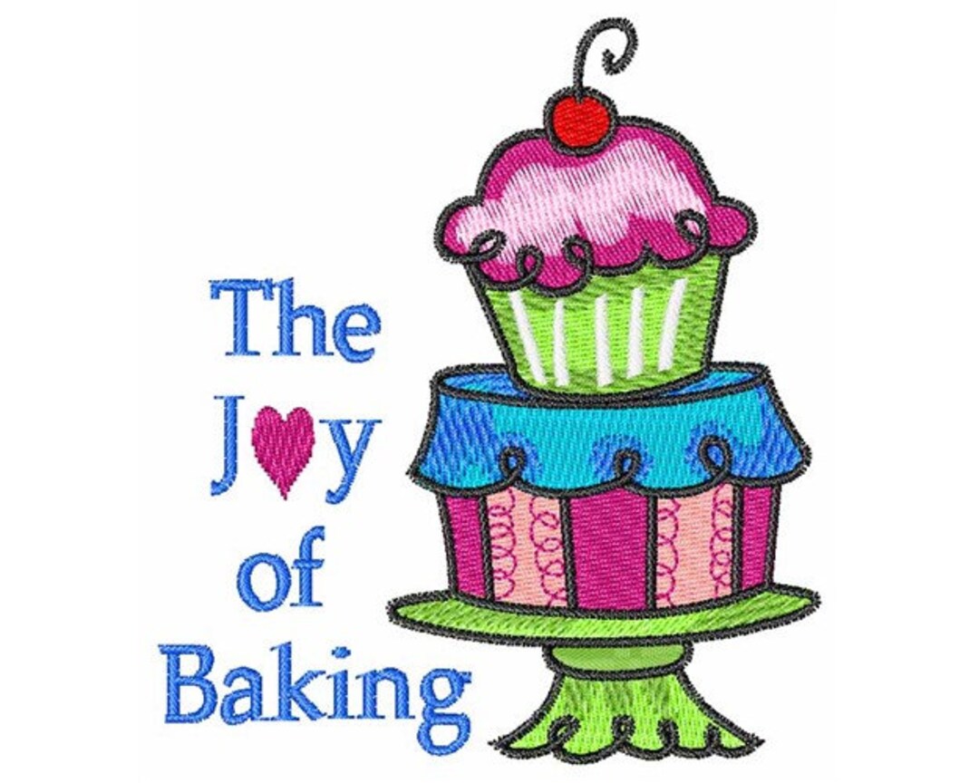 The Joy of Baking Machine Embroidery Design Etsy