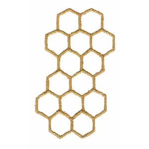 Honeycomb Pattern - Machine Embroidery Design