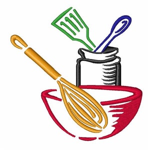 Cooking Utensils - Machine Embroidery Design
