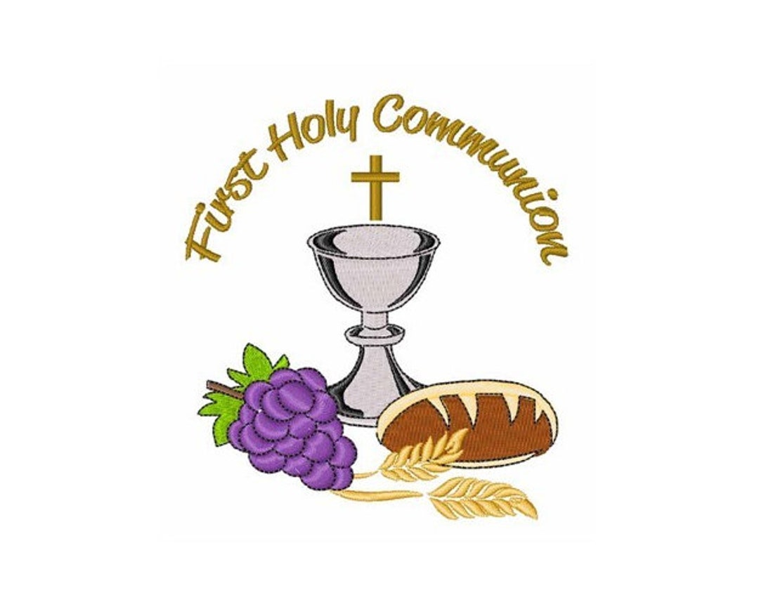 First Holy Communion - Machine Embroidery Design - Etsy