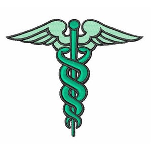 Medical Caduceus - Machine Embroidery Design