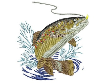 Trout - Machine Embroidery Design