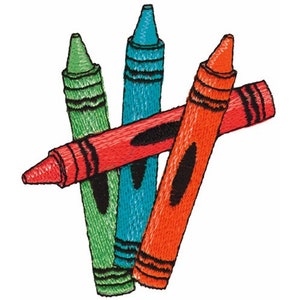 Crayons - Machine Embroidery Design
