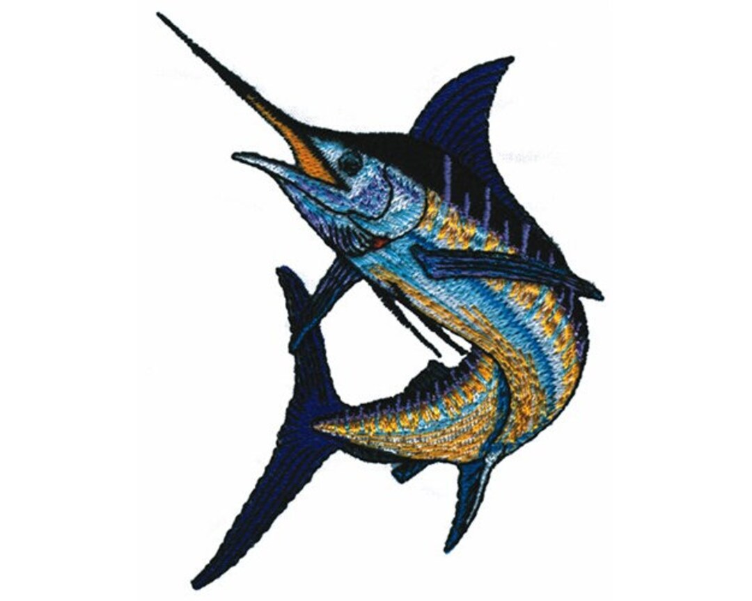 Marlin - Machine Embroidery Design - Etsy
