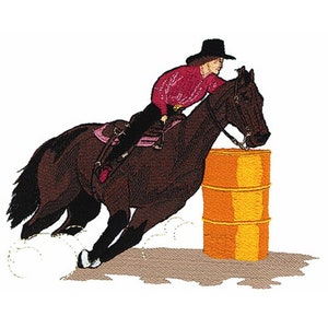 Barrel Racer - Machine Embroidery Design
