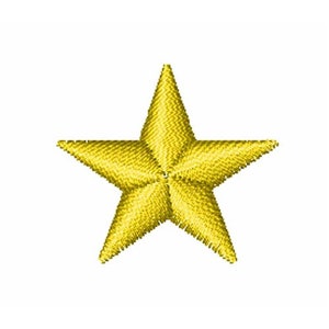Star Five Eighths - Machine Embroidery Design, Star Shape Embroidery Pattern