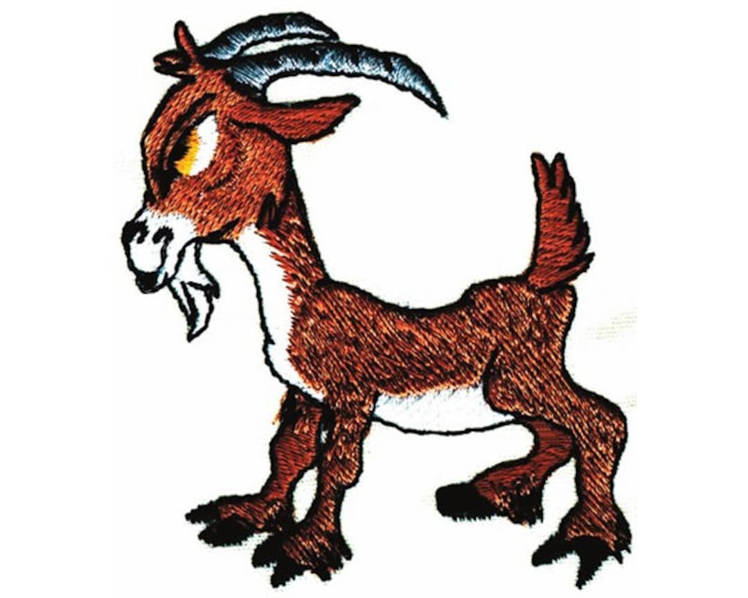 Billy Goat Machine Embroidery Design Etsy