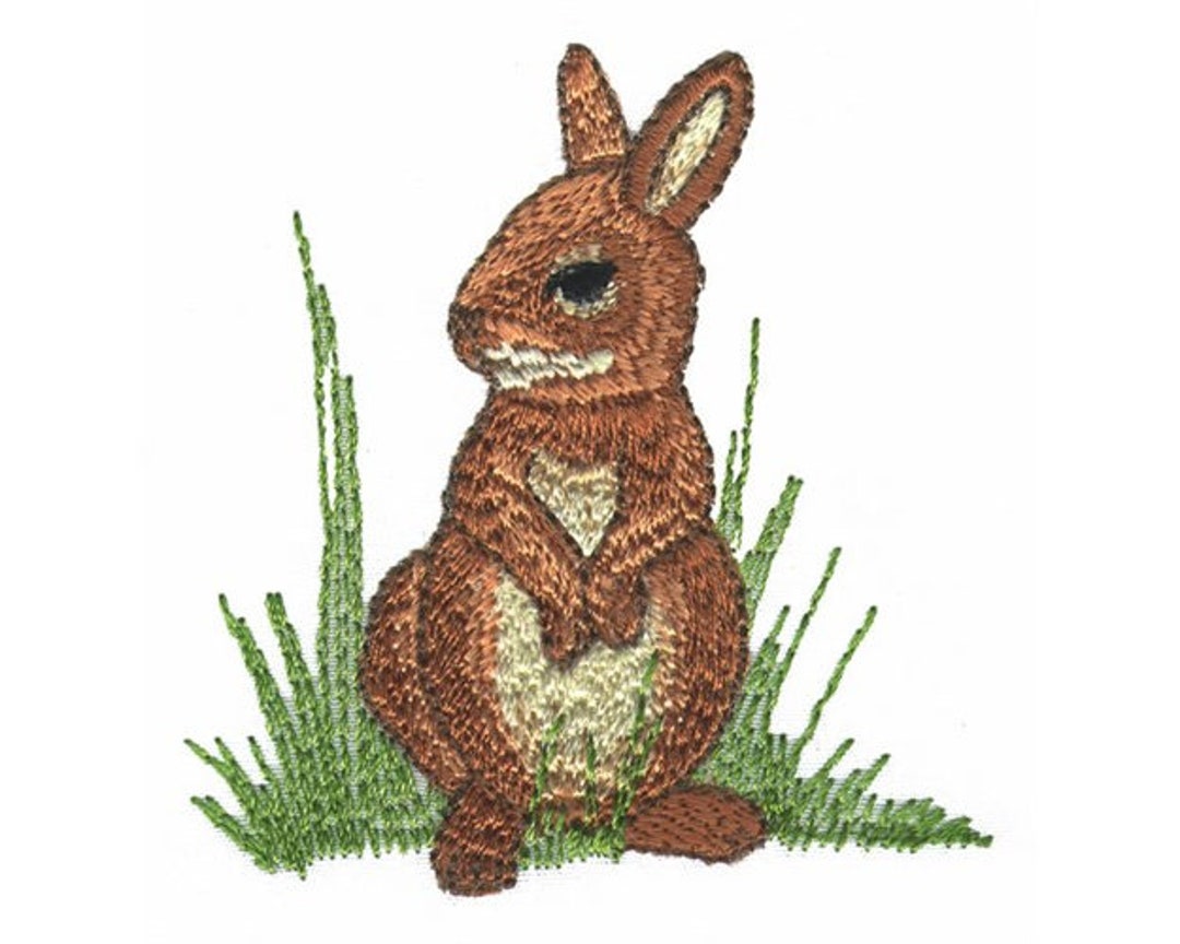 Rabbit Machine Embroidery Design - Etsy