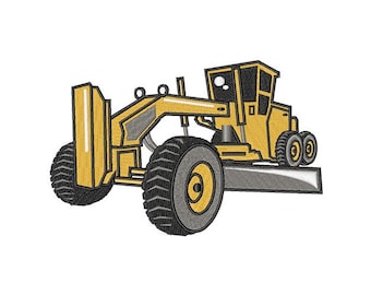 Road Grader - Machine Embroidery Design