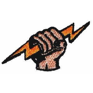 Electrician Logo - Machine Embroidery Design