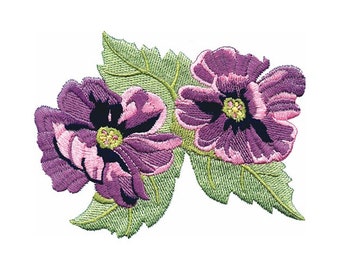 African Violets - Machine Embroidery Design