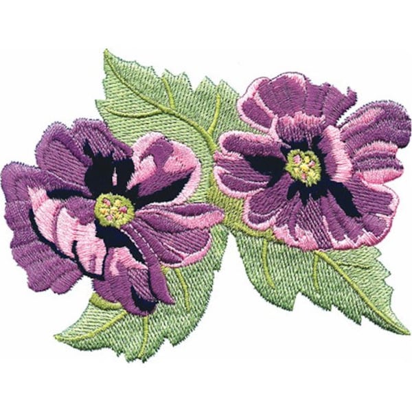 African Violets - Machine Embroidery Design