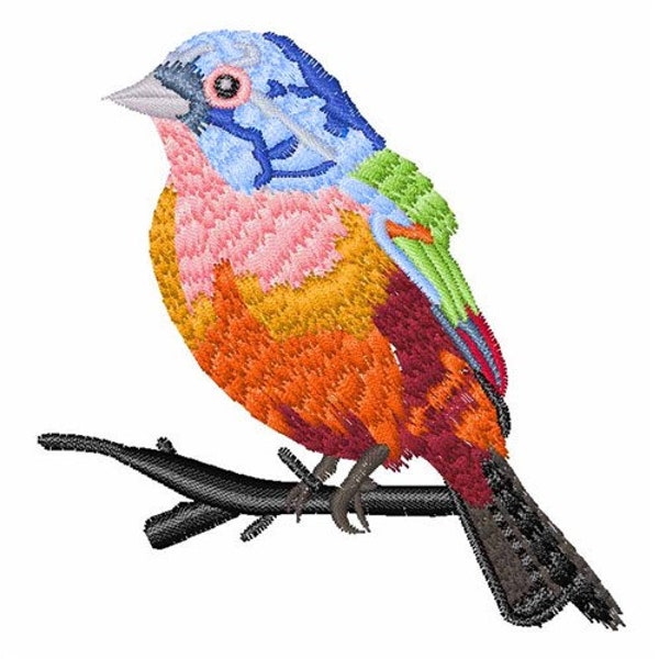Painted Bunting Bird Etsy