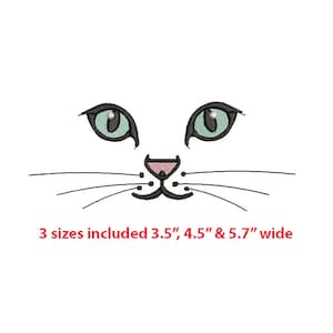 Cat Face - Machine Embroidery Design