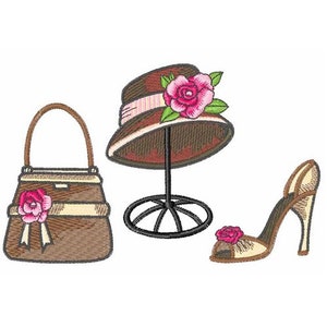 Accesorios de moda - Diseño de bordado a máquina