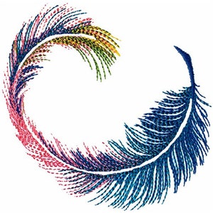 Pluma - Diseño de bordado a máquina