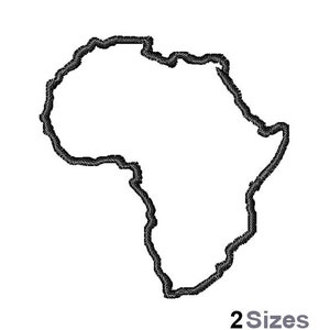 Diseño de bordado a máquina de Open Africa Outline
