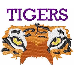 Tiger Eyes - Machine Embroidery Design