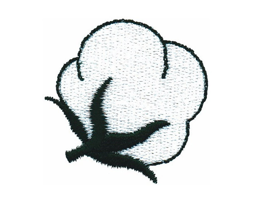 Cotton Boll Machine Embroidery Design Etsy
