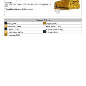 Bulldozer - Machine Embroidery Design image 2