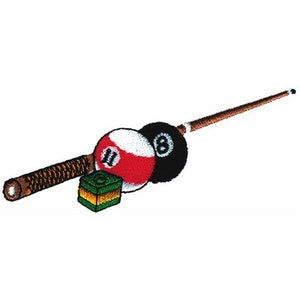 Stick, Bälle, Kreide - Stickdatei für die Stickmaschine