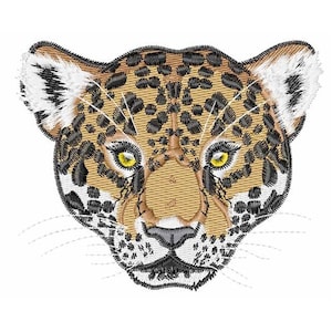Jaguar Head - Machine Embroidery Design