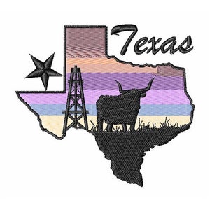 Texas - motif de broderie machine