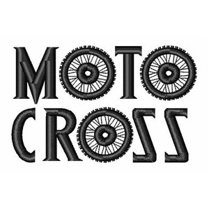 Motocross - Machine Embroidery Design